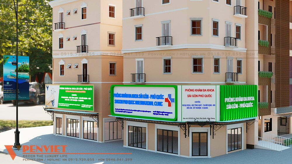 Góc bên phải của dự án phòng khám đa khoa Sài Gòn Phú Quốc
