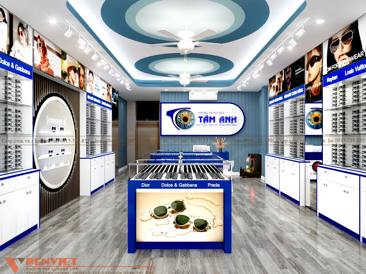 Nội thất phòng trưng bày hiện đại, sang trọng