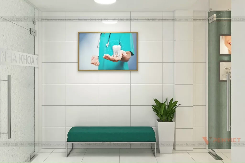 Dãy ghế chờ của bệnh nhân thăm khám