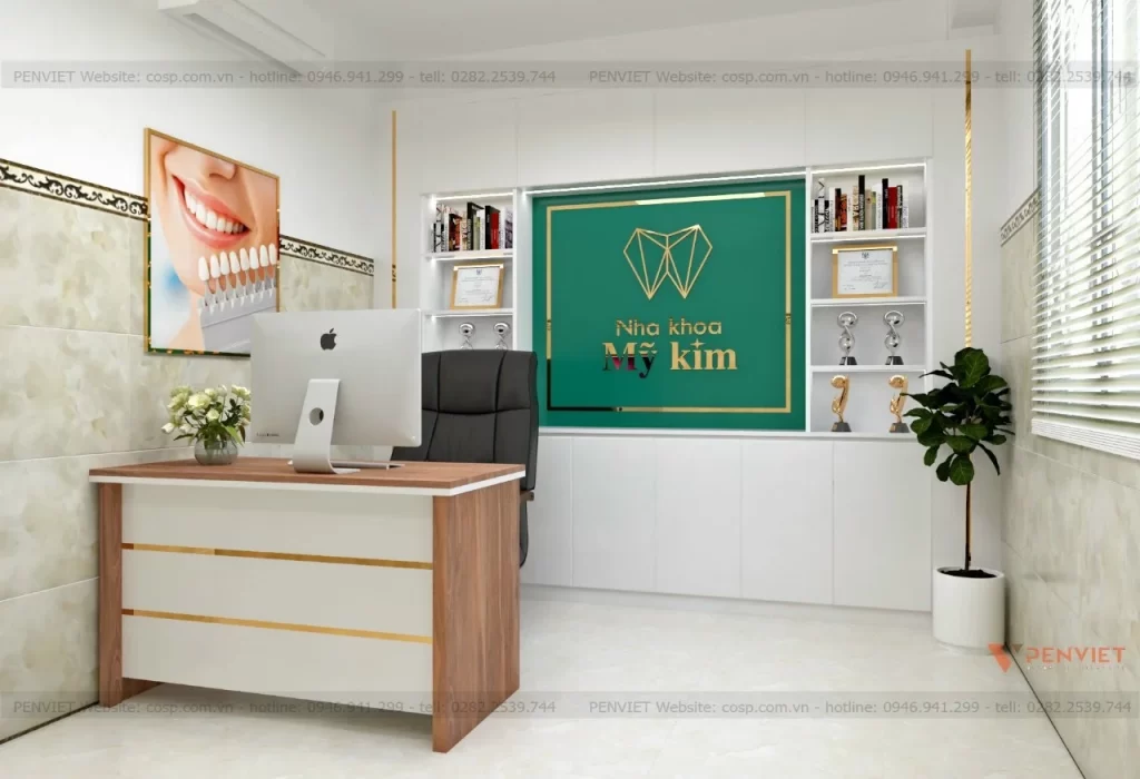 Khu vực làm việc của nhân viên phòng khám