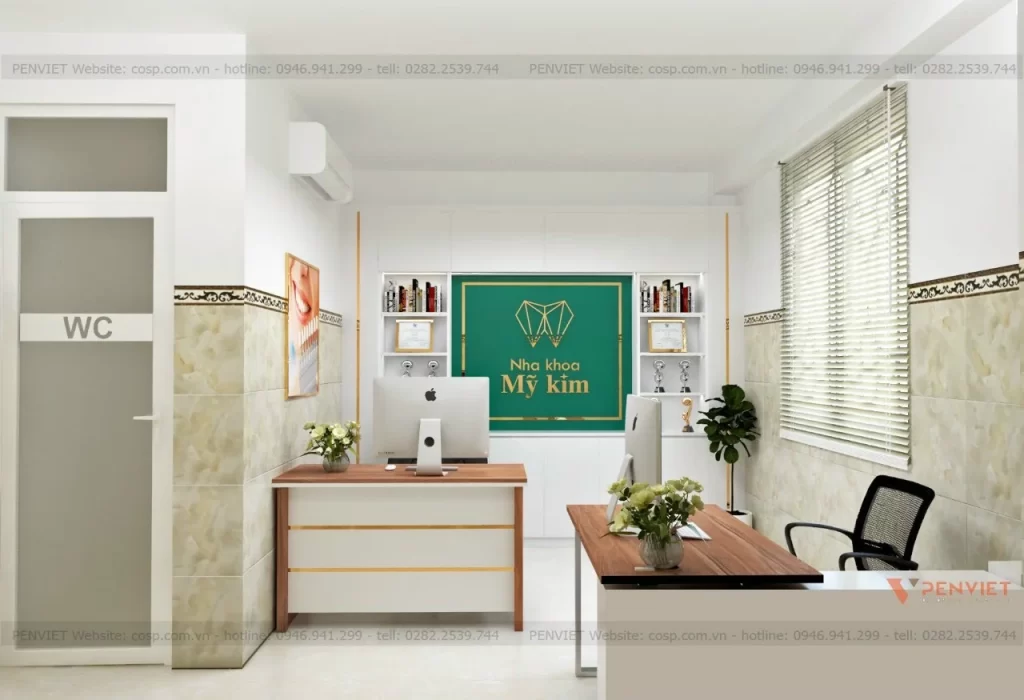 Bố trí nhiều cây xanh khu vực làm việc tạo sự thân thiện môi trường