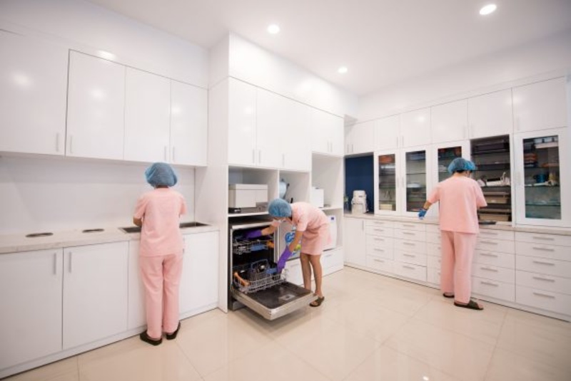 Phòng vô trùng nha khoa phong cách hiện đại
