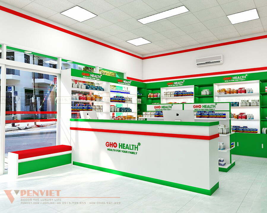 Khu vực quầy tư vấn của nhà thuốc GHO Health