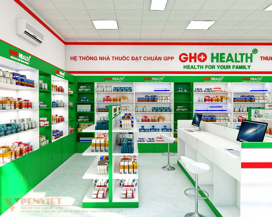 Mẫu kệ trưng bày nhỏ gọn có 4 mặt