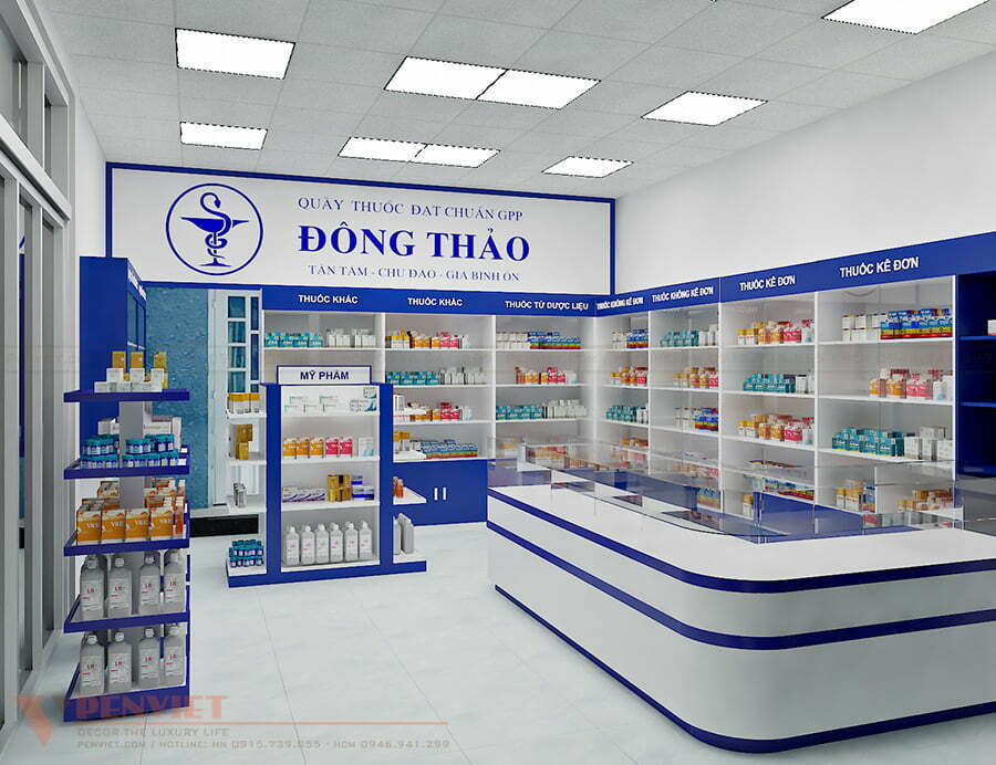 Quầy tư vấn hình chữ L bo cong mềm mại